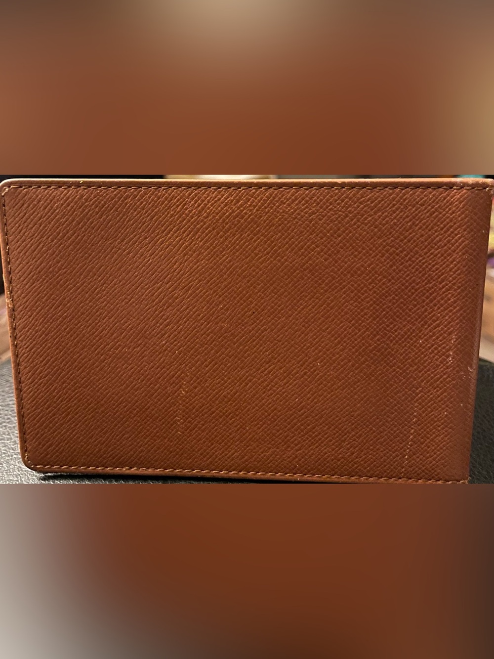 Louis Vuitton Textured Brown Bifold Wallet - Picture 2 of 4